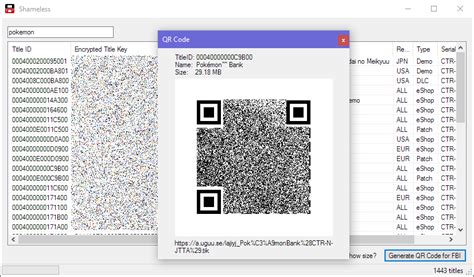 Hi fams, i hope this tutorial is helpful and save your 3ds sd card space since freeshop has been officially dead. Release Shameless - An easy-to-use eShop ticket -> QR ...