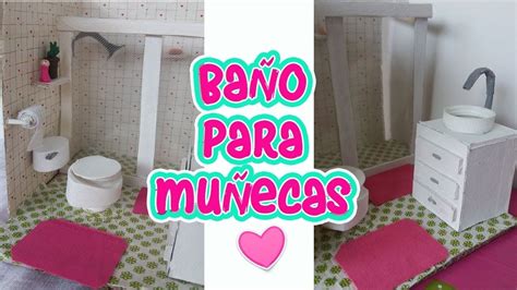 Como Hacer Un BaÑo Para Casa De MuÑecas ️ Diy Manualidades Casa De