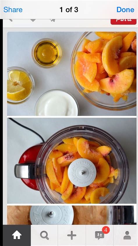 Minute Healthy Peach Frozen Yogurt Healthy Frozen Yogurt Peach