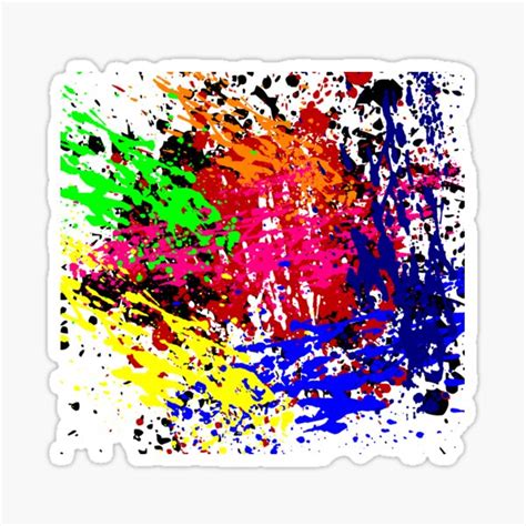 Paint Splatter Sticker By Donald2677 Redbubble
