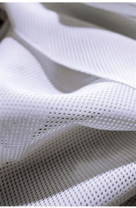 White Mesh Fabric Breathable Hollow Out Fabric Pure Color Etsy