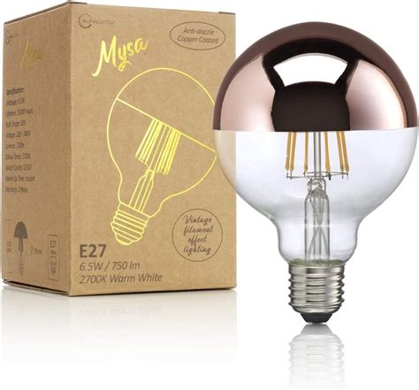 Auraglow Mysa Led Light Bulb Decorative Vintage Filament Effect With