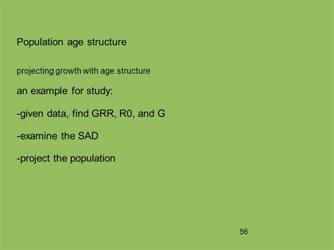 61bl3313 Population And Community Ecology Lecture 05 Population Age
