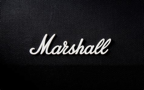Online Crop Marshall Guitar Amplifier Logo Marshall Monochrome