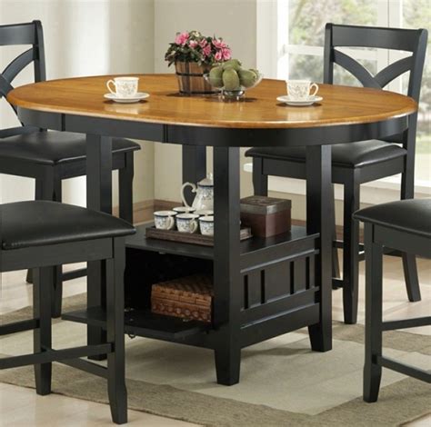 Featuring a rectangular table, two saddle stools, and a bench, this set offers space to seat four. Counter Height Kitchen Tables - Home Design Tips
