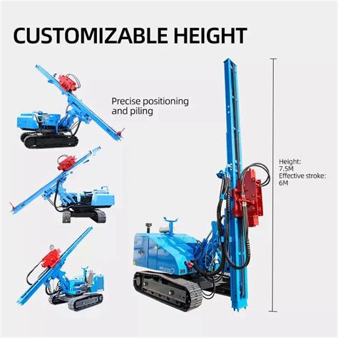 Hydraulic Vibratory Press Pile Machine For Solar Pile Driver Project Bore Post Screw Piles