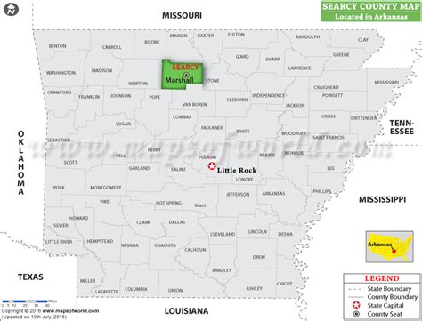 Searcy County Map Arkansas