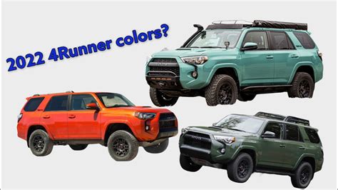 2022 Toyota 4runner New Official Color Options Youtube