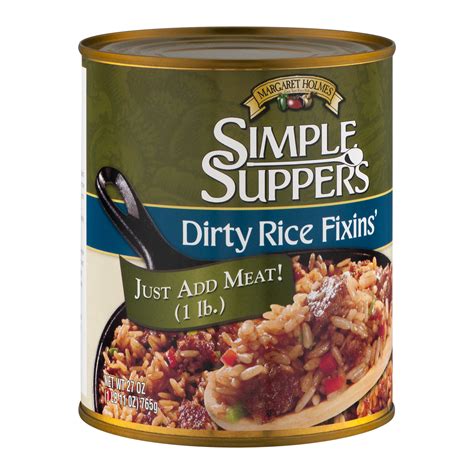 Margaret Holmes Simple Suppers Dirty Rice Fixins Canned Dinners 27 Oz