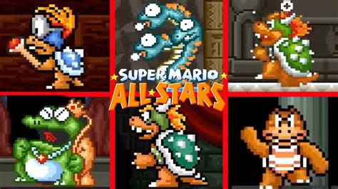 Super Mario All Stars All Bosses Youtube