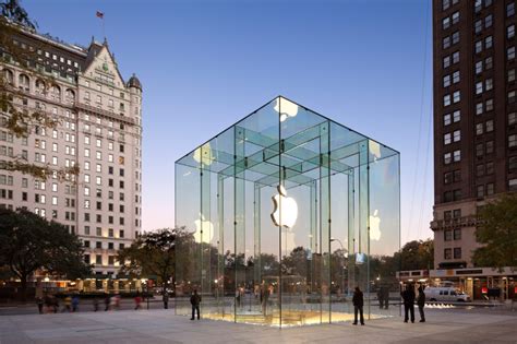 Bcj Apple Store Fifth Avenue New York Glass Building