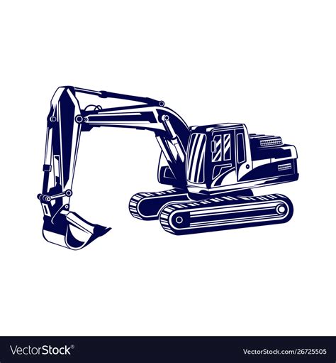 Heavy Equipment Logo Design Heavy Equipment Logo Vector Image