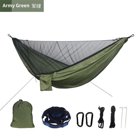 Hammock With Mosquito Net Outdoor Furniture 1 2 Person Portable Hanging