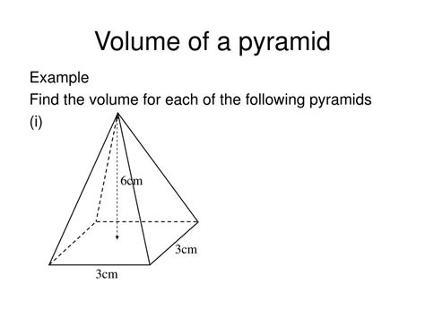 Ppt Volume Of A Pyramid Powerpoint Presentation Free Download Id