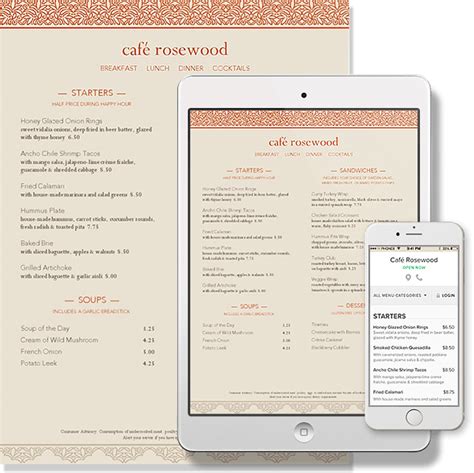 Simple all-in-one menu service