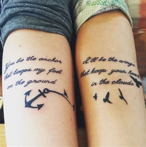 Anchor Tattoos For Couples