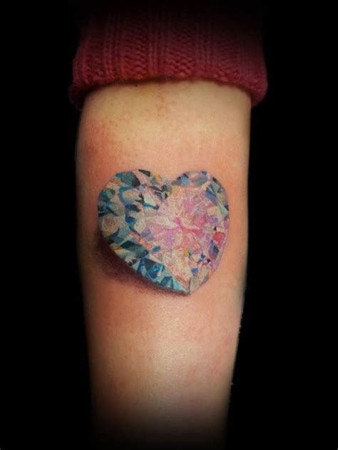 Heart Diamond Tattoo By Réka Wonderland Tattoo Classy Tattoos Girly