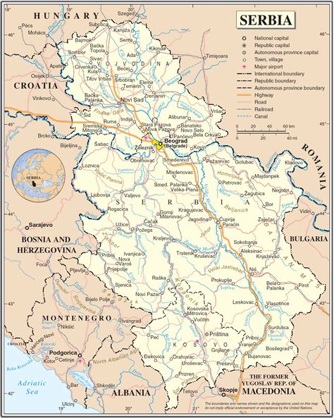 Térkép Szerbia 2502 X 3135 Képpont 199 Mb Közkincs