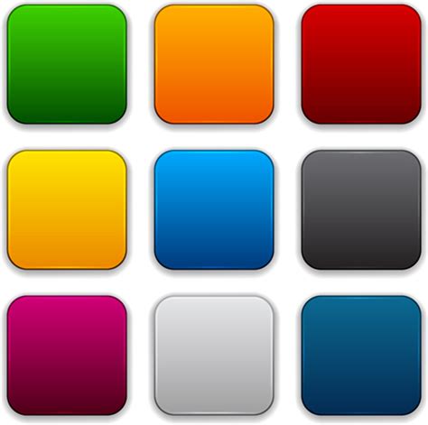 App Button Icons Colored Vector Set 24 Free Download