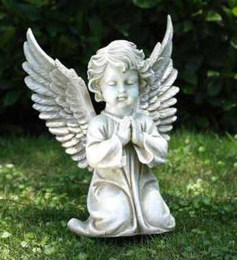 Large Kneeling Praying Angel Soderbergs Floral And T