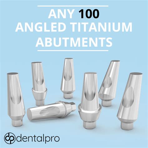 Any Angled Titanium Abutments For Dental Implant Internal Hex Dental Pro