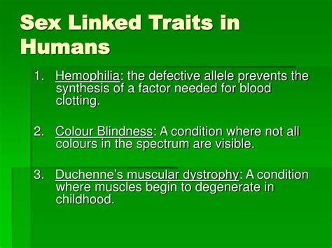 Ppt Sex Linked Traits Powerpoint Presentation Free Download Id1430883