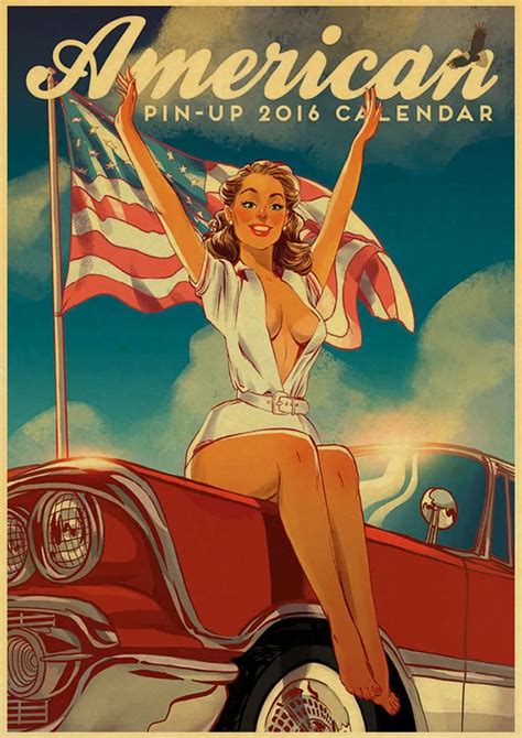 Classic Vintage World War Ii Sexy Up Girl Poster Military Bar Cafe Home My XXX Hot Girl