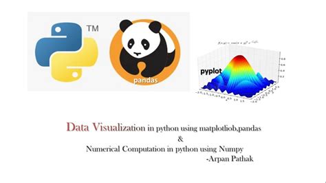 Data Visualization In Python Using Matplotlib Pandas And Numpy YouTube