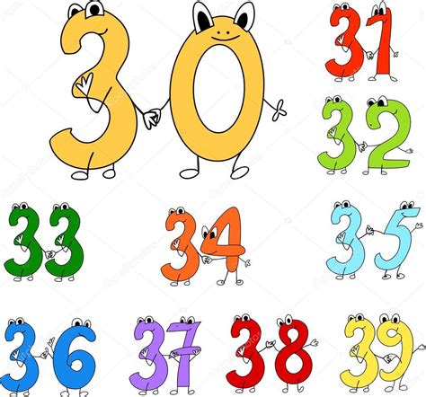 Multicolored Funny Numbers Stock Vector Image By ©mariaflaya 87567664