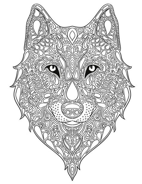 Lot de trois mandalas à colorier, réalisés par mes soins, sur le thème des animaux, format a5 : Mandala Wolf Drawing at GetDrawings | Free download