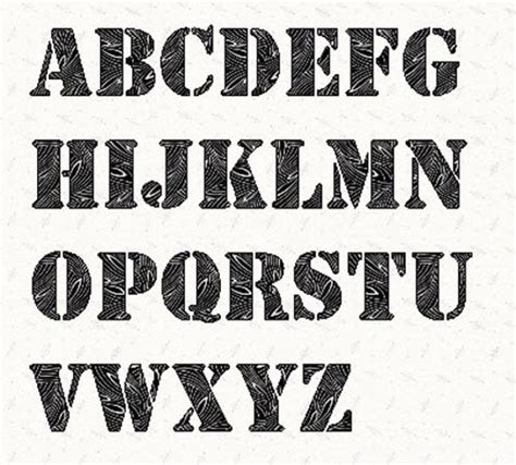 Free Printable Stencil Letters 3 Inch Alphabet Stencils To Print