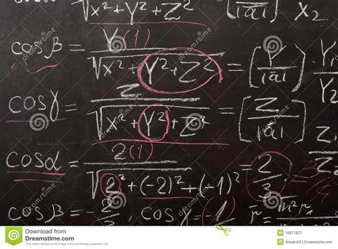 Mathematical equation stock image. Image of physics ...