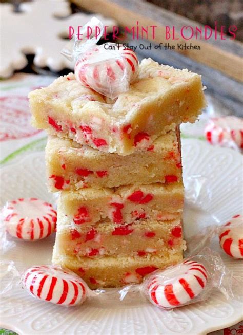 Peppermint Blondies Cant Stay Out Of The Kitchen