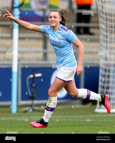 Manchester Citys Georgia Stanway Celebrates After Scoring Her Sides Second Goal During The