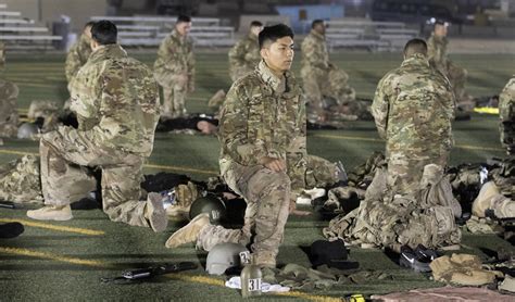 Soldiers Participate In 6 Mile Ruck March At The Us Army Air Assault