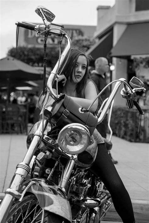 Biker Girls Black And White Chopper Collection Army Of The Fallen Bikers