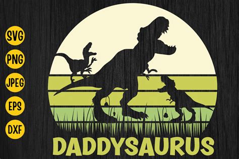 Daddy Saurus Svg Fathers Day Svg Graphic By Digital Click Store