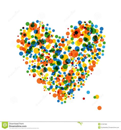 Abstract Heart Shape For Your Design Stock Vector Image