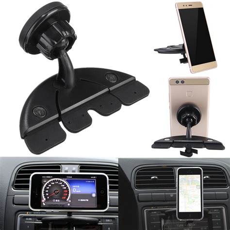 Car Cd Player Slot Bracket Magnetic Phone Holder Mount For Iphone Ipad