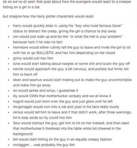 i agree w most of these harry potter ron weasley hermione granger ginny weasley luna