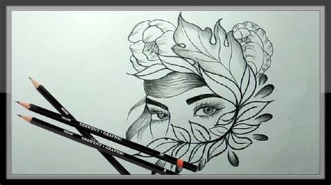 Cool Pencil Drawing A Beautiful Face Picture Easy Youtube