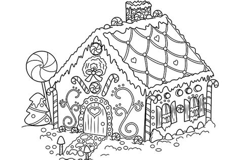Free printable christmas cards for kids to color and send! 20+ Free Printable Gingerbread House Coloring Pages ...