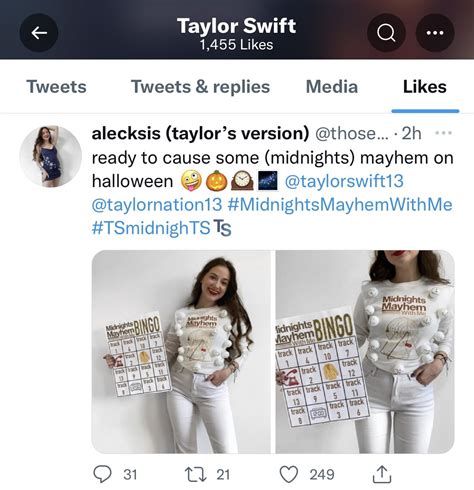 Taylor Swift Updates 🕰 On Twitter 📲 Taylorswift13 Just Liked A Tweet About A Fans