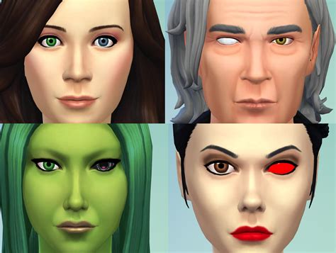 Custom Heterochromia Eyes Mods And Cc For The Sims 4 — Snootysims