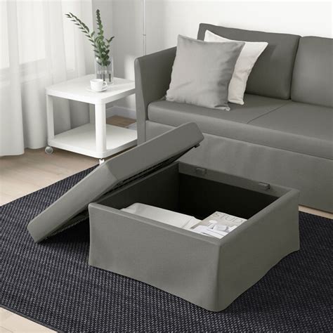 White or pastel ikea sofas are perfect for small spaces! BRÅTHULT Corner sofa-bed - Borred grey-green - IKEA