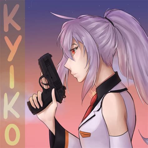Anime Girl Holding Gun Pfp