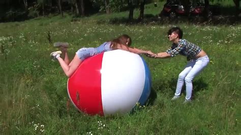 two hot girls playing with big beach ball [beach ball on sale] youtube
