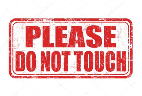 Please Do Not Touch Sign Or Stamp Stock Vector Roxanabalint