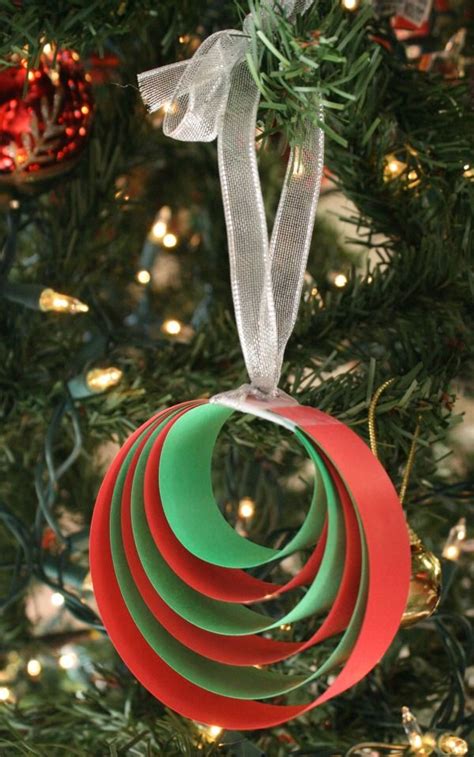 Easy Paper Christmas Ornament Craft Student Projects Easy Christmas