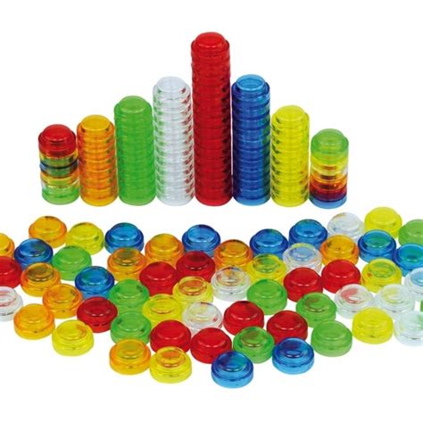 Stacking Translucent Counters Eyfs Maths From Early Years Resources Uk